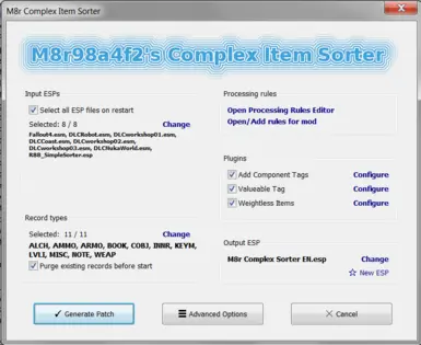 Main Script GUI (Version 1.7)