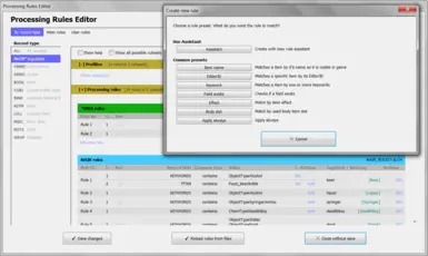 Integrated Processing Rule Editor - You can completely adapt the whole processing to your liking.. and your mods!