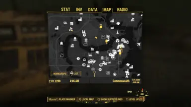 custom BW&Yellow map