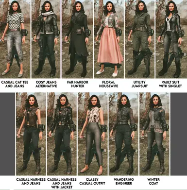 V2 outfits labelled