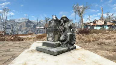 River Memorial Statue - In Memoriam of Dogmeats actress