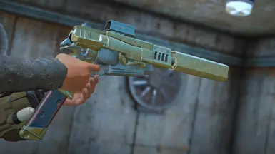 10mm Pistol - Gilded Paint