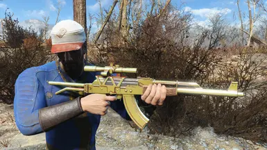 Handmade Rifle - Gold Paint