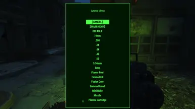 Quick Modification - Ammo Conversion Menu