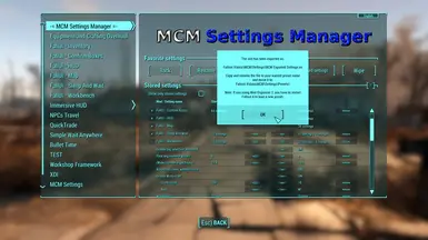 Export your settings