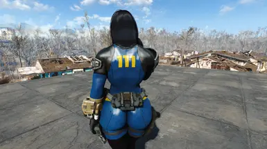 v.3: Classic Vault Dweller Dark Blue - vault numbers.