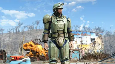 Full set of Combat Armor with Brotherhood Paint