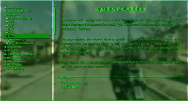 Expansion Legendary Mod Additions