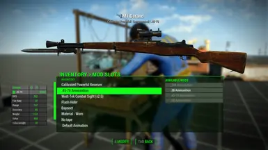 M1 Garand - New slots / attach points for ammo conversions, animations and a separate Bayonet slot.