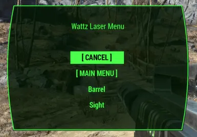 Wattz Laser Gun - Integration into ECO's Quick Mod menu.