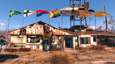 Flag parade updated! Looking glorious and gay!