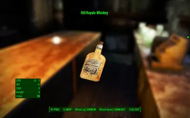 Usable original Fo3/NV whiskey, WIP name