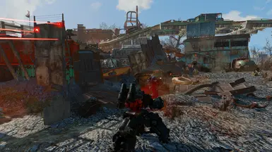 Brotherhood Sentry Bot attacking Gunners