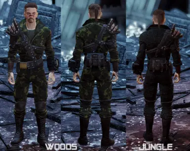 Woods and jungle camos