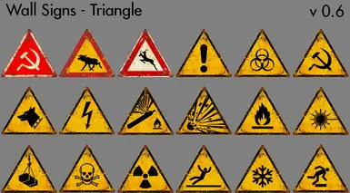 Wall Signs - Triangle - v0-6