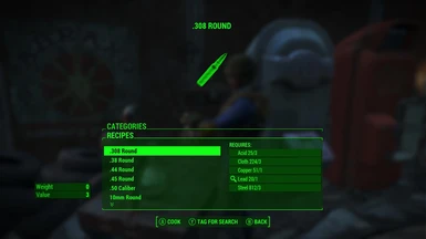 Fallout4 craftable ammo no perk restrictions 1