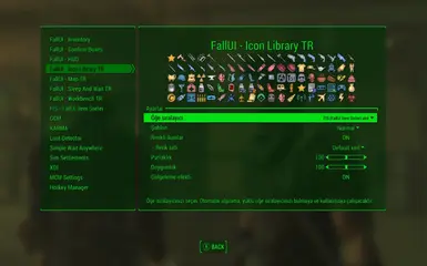 FallUI - Icon Library - Turkish