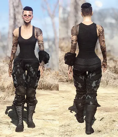 Sleeveless Outfit urban Camo