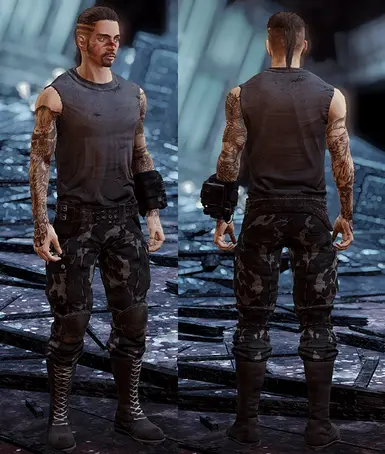 Sleeveless Outfit Urban Camo