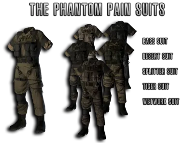 The Phantom Pain Suits variations