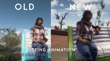 Sitting animation change