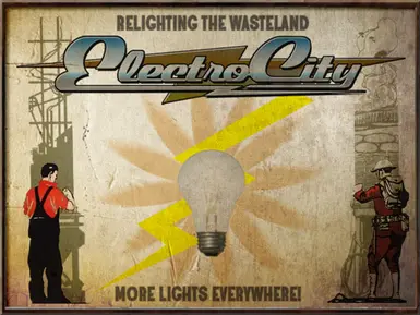 ELECTRO CITY HQ Sign