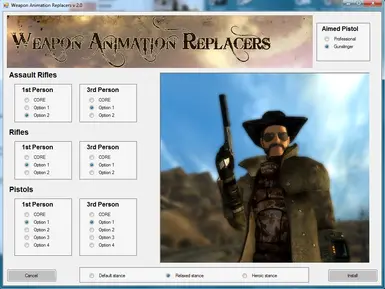 Weapon Animation Replacers FOMOD
