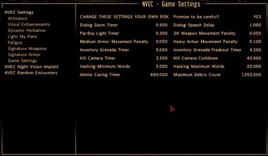 Description menu sample