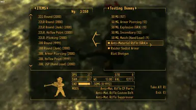 NAWEMO - NPCs use Ammo Variants and Weapon Mods