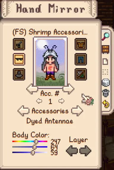 Dyeable antennae