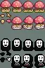 Dangerous Dust Sprites: Vanilla(top) No Face(bottom)