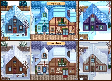 recoloured houses - winter