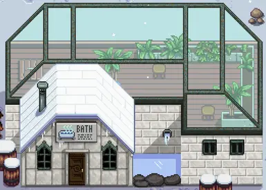 Bathhouse Exterior - Winter