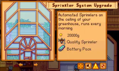 First Upgrade In Carpenter Shop Menu