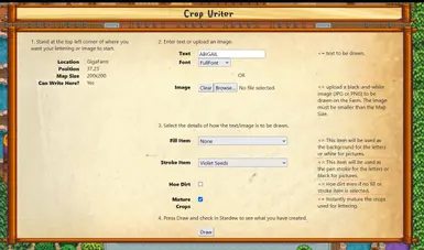 Crop Writer