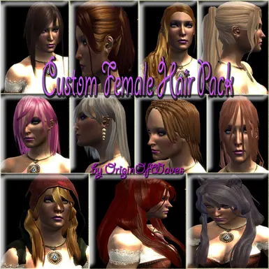 Custom Female Hair Pack