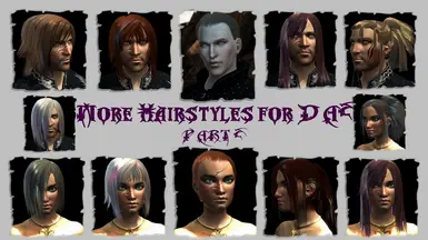 MORE HAIRSTYLES for DA2 PART 2