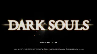 Dark Souls Title screen with unused trailer song