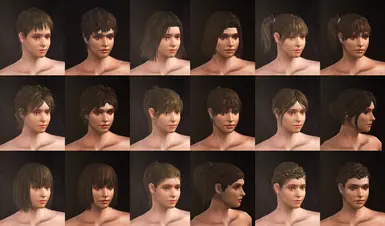 Female Face and Hair Texture Overhaul Pack