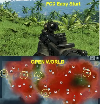 FC3 Easy-Start  Mod - New OPEN WORLD Version