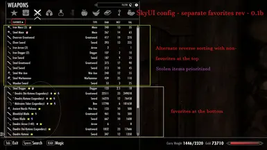 SkyUI config - separate favorites rev - 0.1b