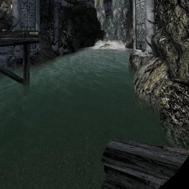 Markarth waterfall under the forge