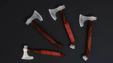 10 - Hakon's Axes - cherry wood