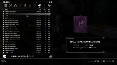 Bound Arrows Spell Tome