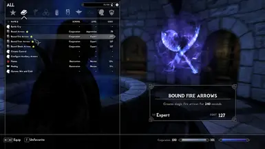 Bound Fire Arrows Spell