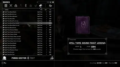 Bound Frost Arrows Spell Tome