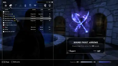 Bound Frost Arrows Spell