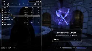 Bound Shock Arrows Spell