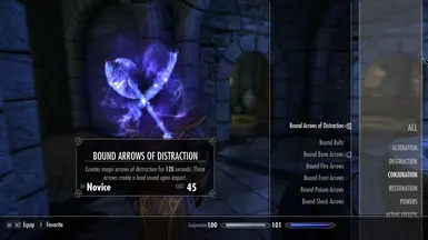 Bound Arrows of Distraction Spell