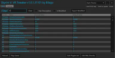 Skyrim VR Configuration Tool